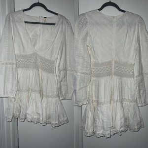 Free people lace mini dress
